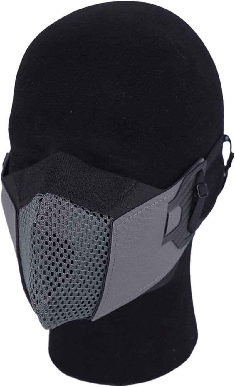 D.M.GEAR Airsoft Mesh Mask,Half Face Mask,Comfortable Adjustable Breathable,Tactical Lower Face Protective Mask for Outdoor - Image 2